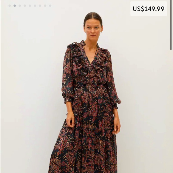Mango | Dresses | Mango Paisley Black 